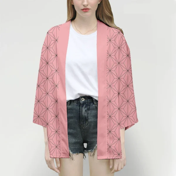 Cosplay Demon Slayer Kimetsu No Yaiba Tanjirou Nezuko Kimono Haori Yukata Coat Cloak Summer Casual Anime.jpg 640x640 1