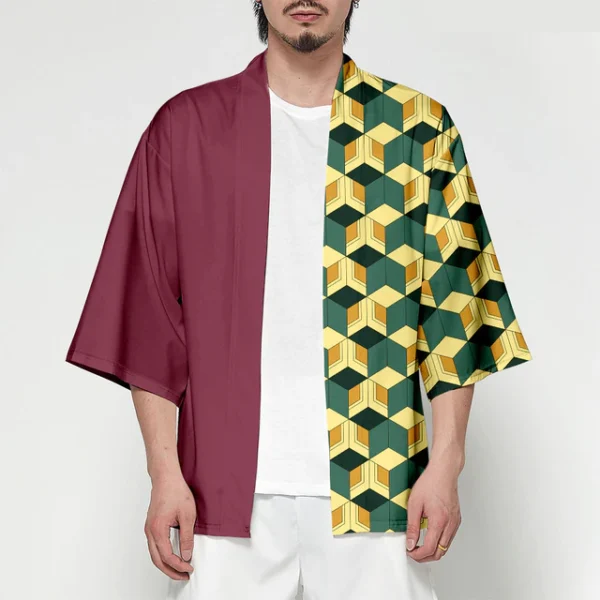 Cosplay Demon Slayer Kimetsu No Yaiba Tanjirou Nezuko Kimono Haori Yukata Coat Cloak Summer Casual Anime.jpg 640x640 4
