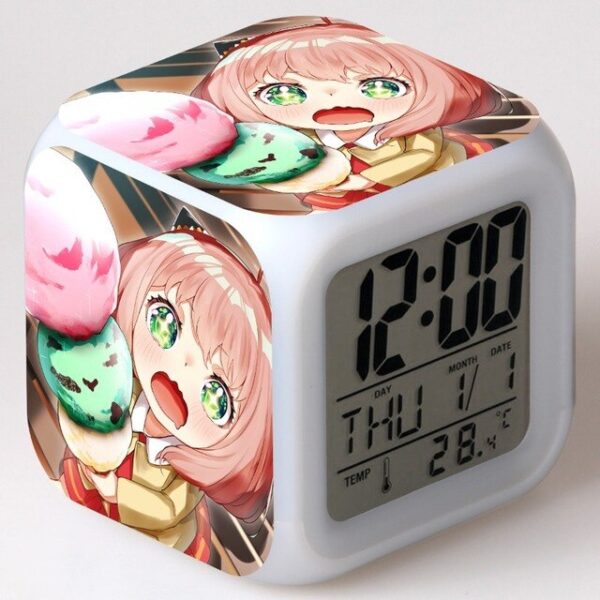 Spy X reloj despertador Digital LED para ni os 7 colores cambiantes luz nocturna brillante escritorio.jpg 640x640 1
