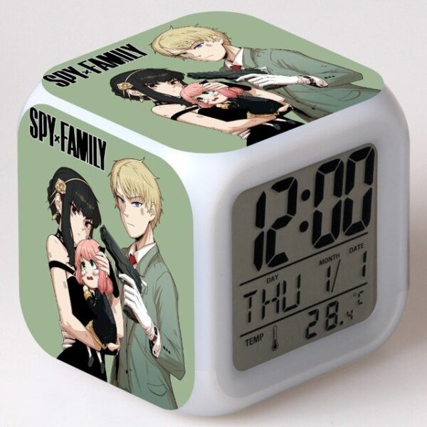 Spy X reloj despertador Digital LED para ni os 7 colores cambiantes luz nocturna brillante escritorio.jpg 640x640 2