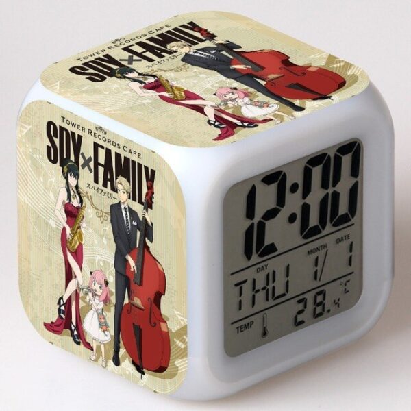 Spy X reloj despertador Digital LED para ni os 7 colores cambiantes luz nocturna brillante escritorio.jpg 640x640 3